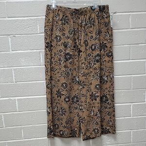 Floral Womens Stretch Casual Pants